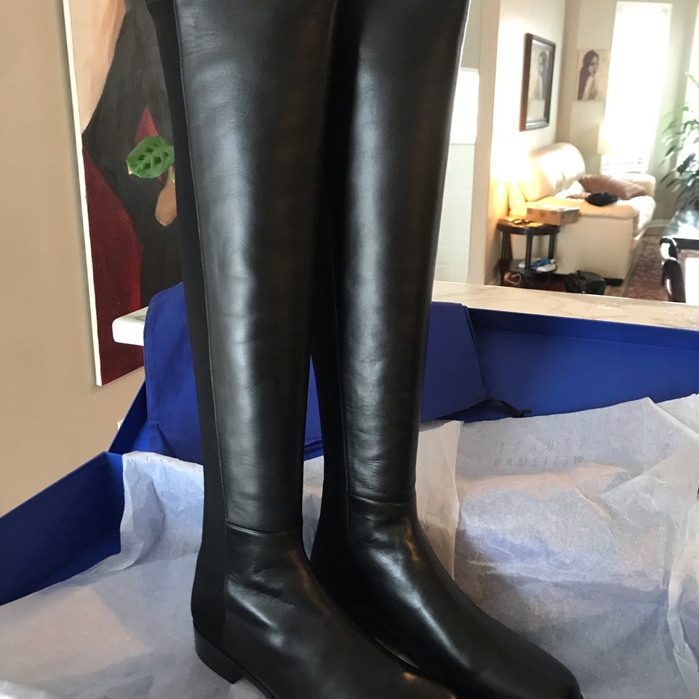 Stuart Weitzman BRAND NEW 5050 Black OTK Boot